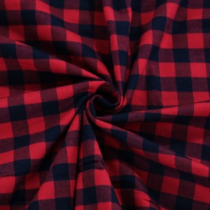 High Quality 97 Cotton 3 Spandex Yarn Dyed Twill Checked Fabric for Customized Shirts