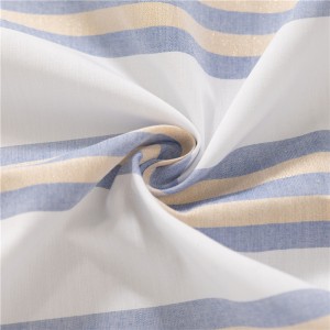 Super Hot Selling 99 Cotton 1 Lurex Striped Yarn Dyed Fabric for Shirts