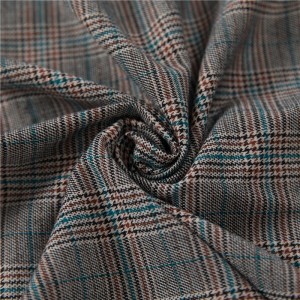 Super Hot Selling Tr Polyester Rayon Spandex Yarn Dyed Check Plaid Fabric For Shirts
