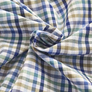High Quality CVC Yarn Dyed Plaid Fabric for Shirt_