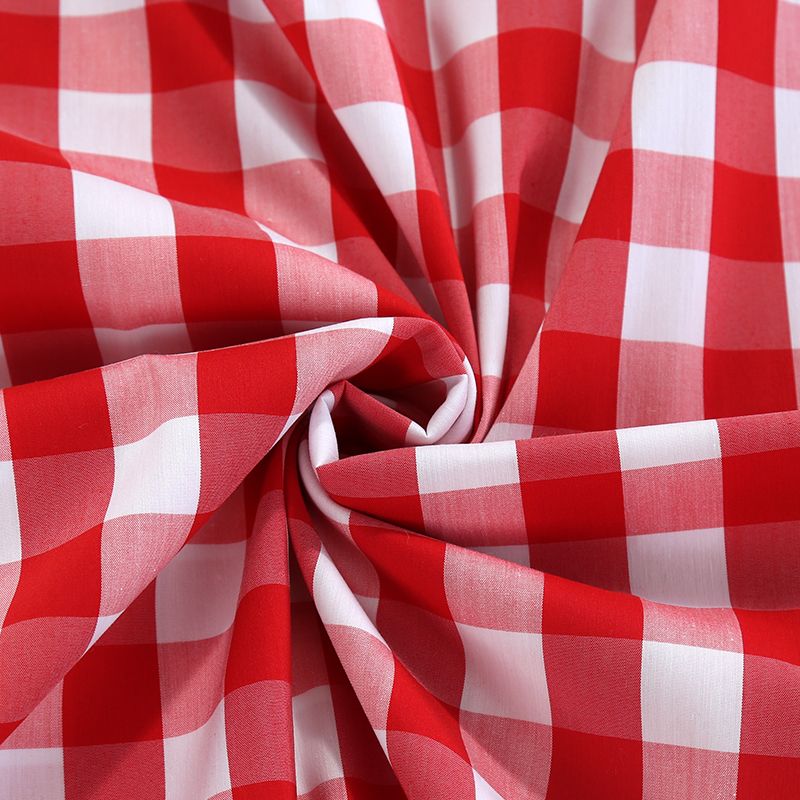Super Hot Selling 68 Cotton 30 Nylon 2 Elastic Checked Poplin Yarn Dyed Fabric for Shirts