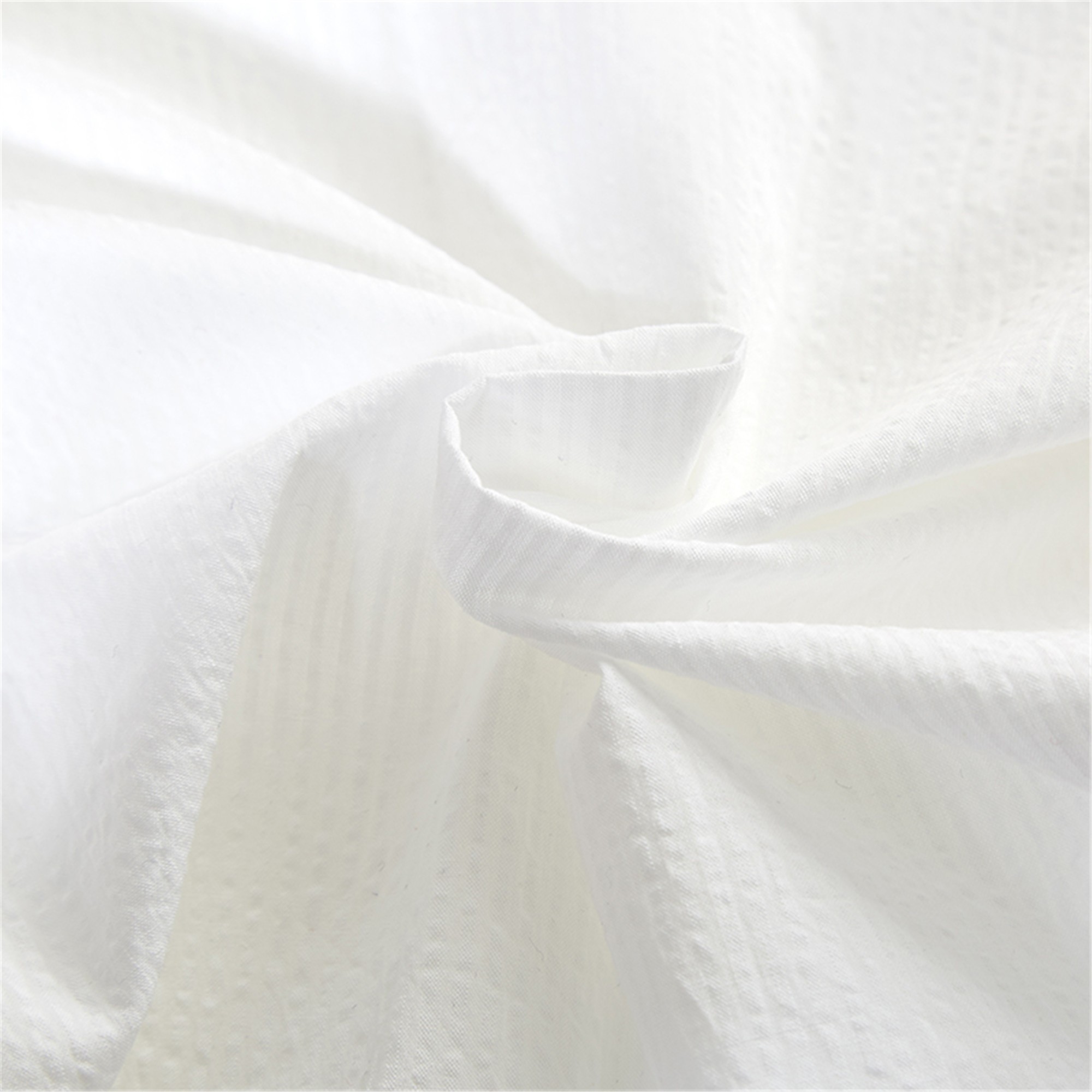 Superventa de hilo de algodón teñido Seersucker tela sólida e impresa para camisas